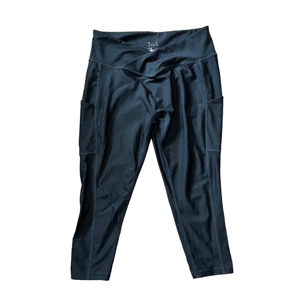 Obsession Teal Blue Ruched Butt Yoga Leggings Women's Size XL 1645